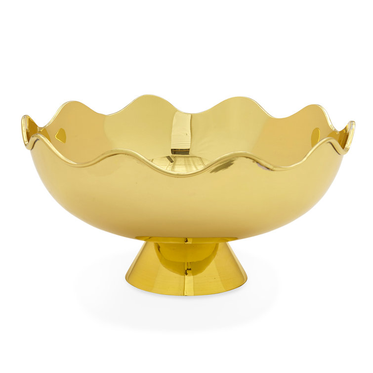 Jonathan Adler Metal Abstract Decorative Bowl in Gold Wayfair